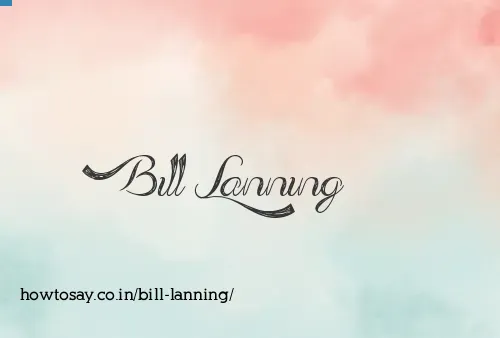 Bill Lanning