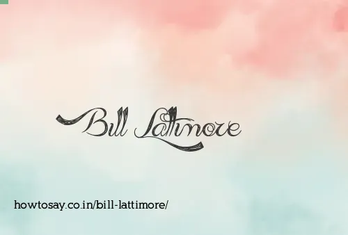 Bill Lattimore