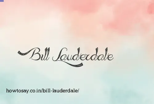 Bill Lauderdale