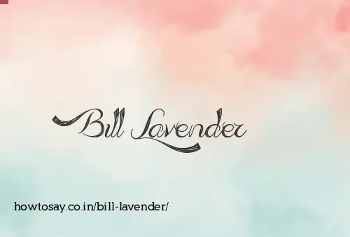 Bill Lavender