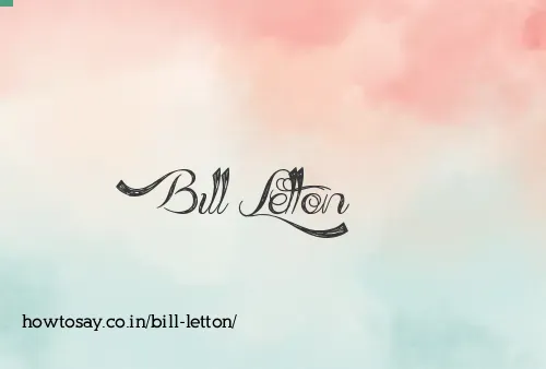 Bill Letton