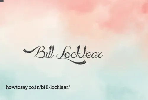 Bill Locklear