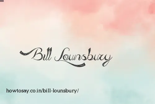 Bill Lounsbury