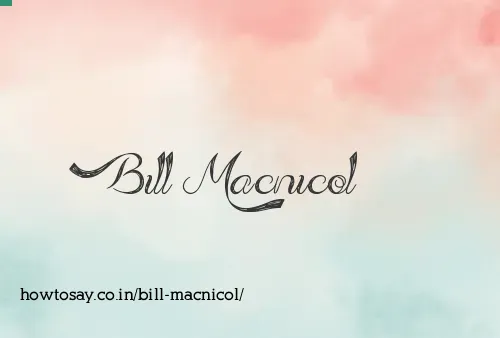 Bill Macnicol