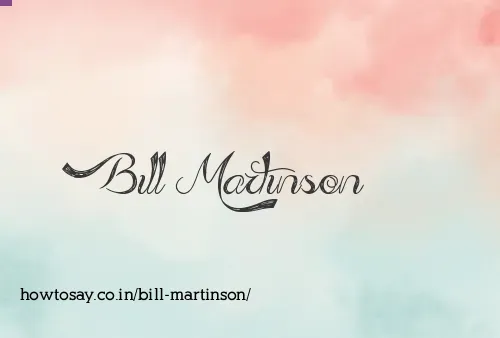 Bill Martinson