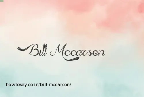 Bill Mccarson