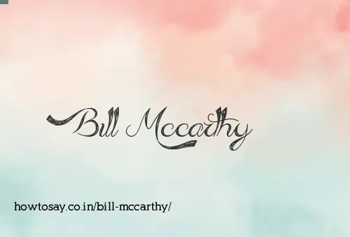 Bill Mccarthy