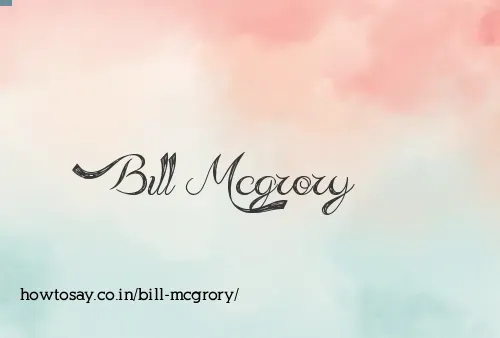Bill Mcgrory