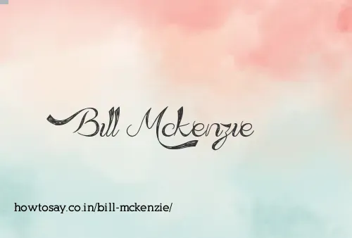 Bill Mckenzie