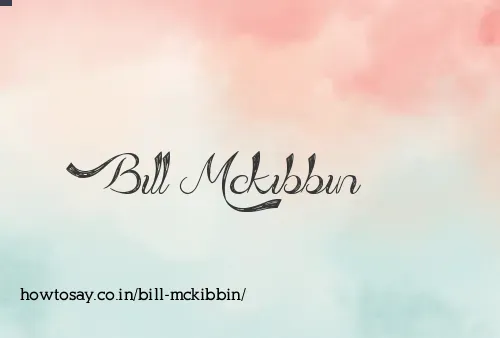 Bill Mckibbin