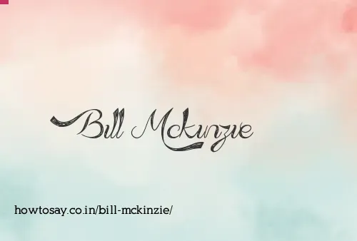 Bill Mckinzie