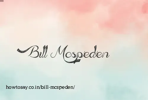 Bill Mcspeden