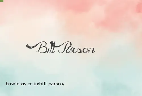 Bill Parson