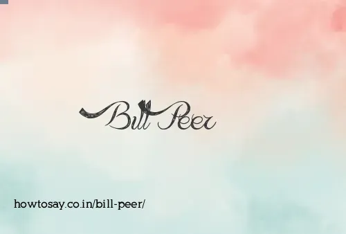 Bill Peer
