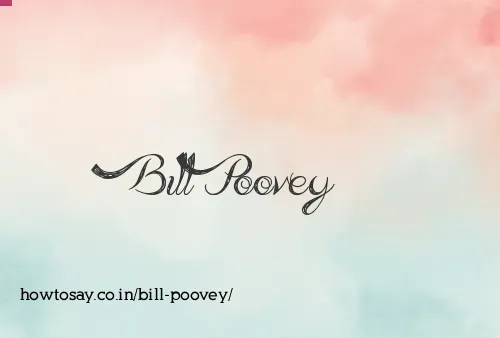Bill Poovey