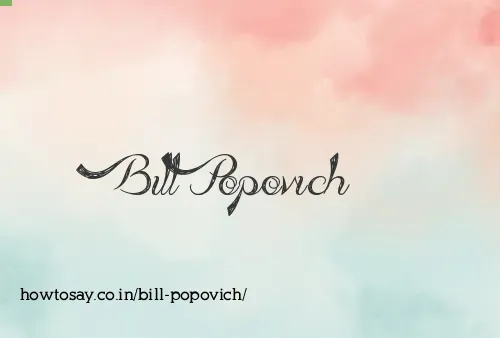 Bill Popovich