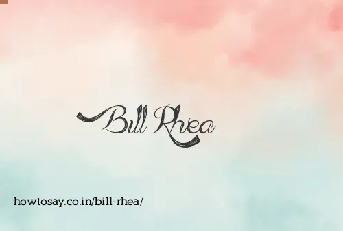 Bill Rhea