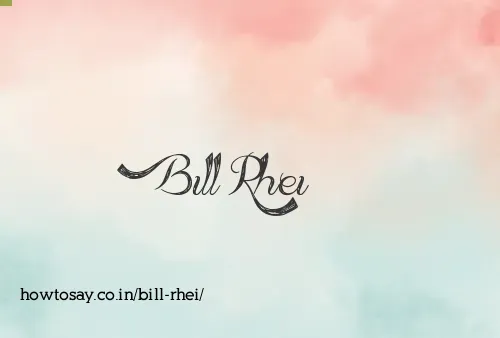 Bill Rhei
