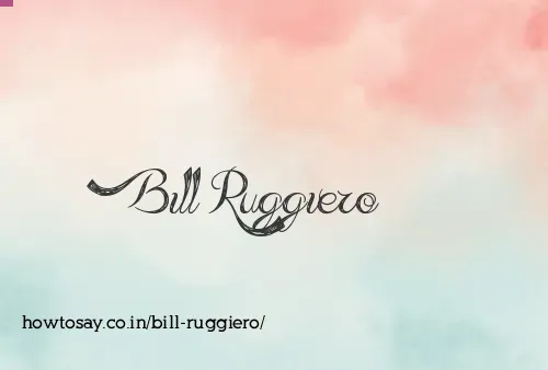 Bill Ruggiero