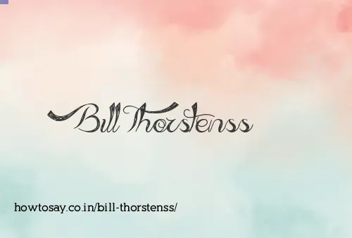 Bill Thorstenss