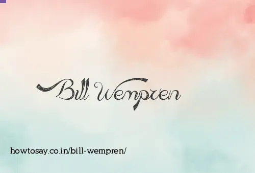 Bill Wempren