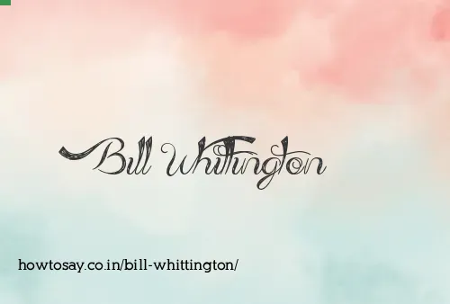 Bill Whittington