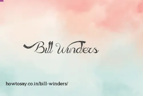 Bill Winders