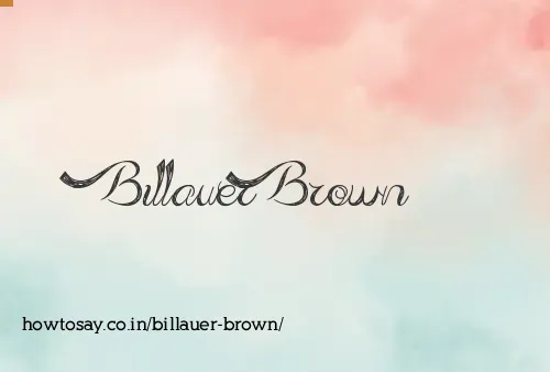 Billauer Brown