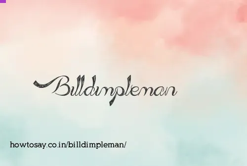 Billdimpleman