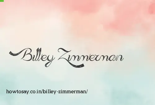 Billey Zimmerman