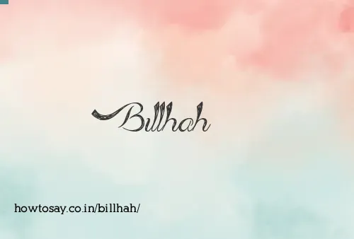 Billhah