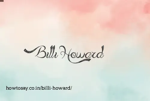 Billi Howard