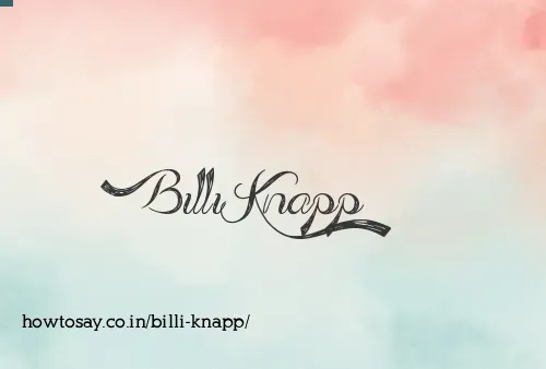 Billi Knapp