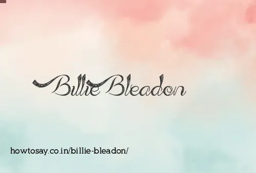 Billie Bleadon