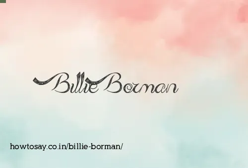 Billie Borman