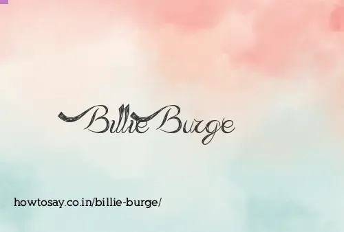 Billie Burge