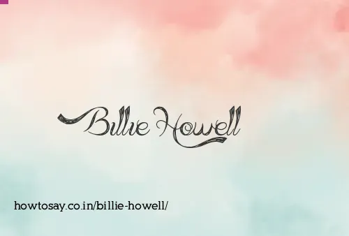 Billie Howell