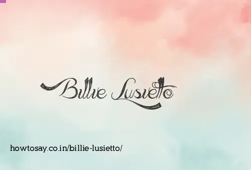 Billie Lusietto