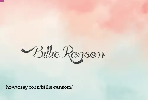 Billie Ransom