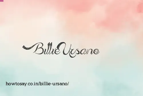 Billie Ursano