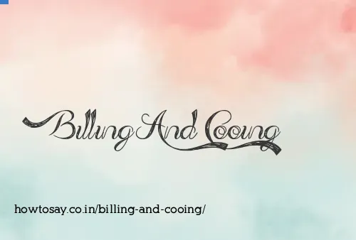 Billing And Cooing