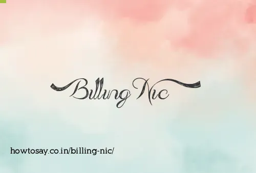 Billing Nic