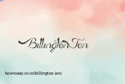 Billington Jen
