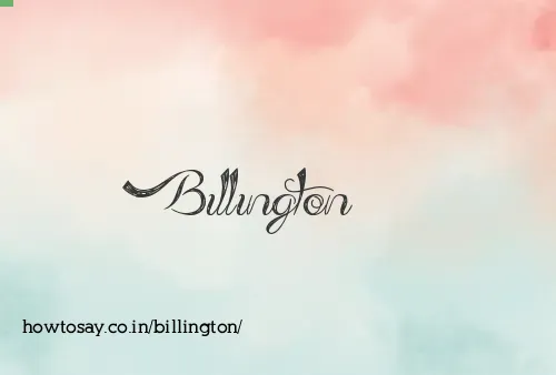 Billington