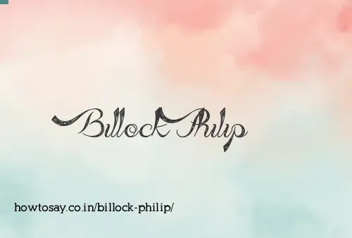 Billock Philip