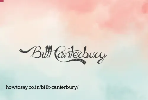 Billt Canterbury