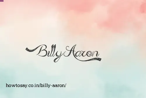 Billy Aaron