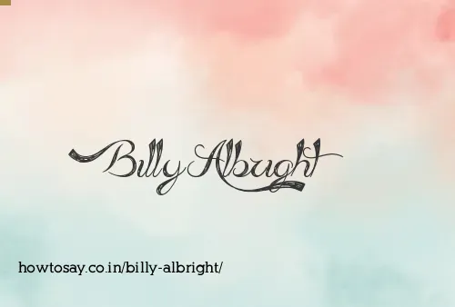 Billy Albright