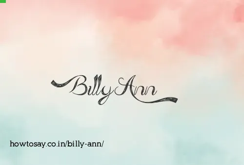 Billy Ann