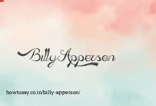 Billy Apperson
